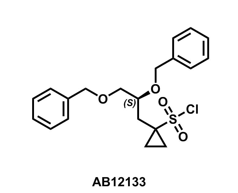 (S)-1-(2,3-Bis(benzyloxy)propyl)cyclopropane-1-sulfonyl chloride