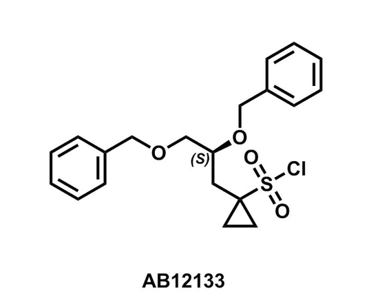 (S)-1-(2,3-Bis(benzyloxy)propyl)cyclopropane-1-sulfonyl chloride