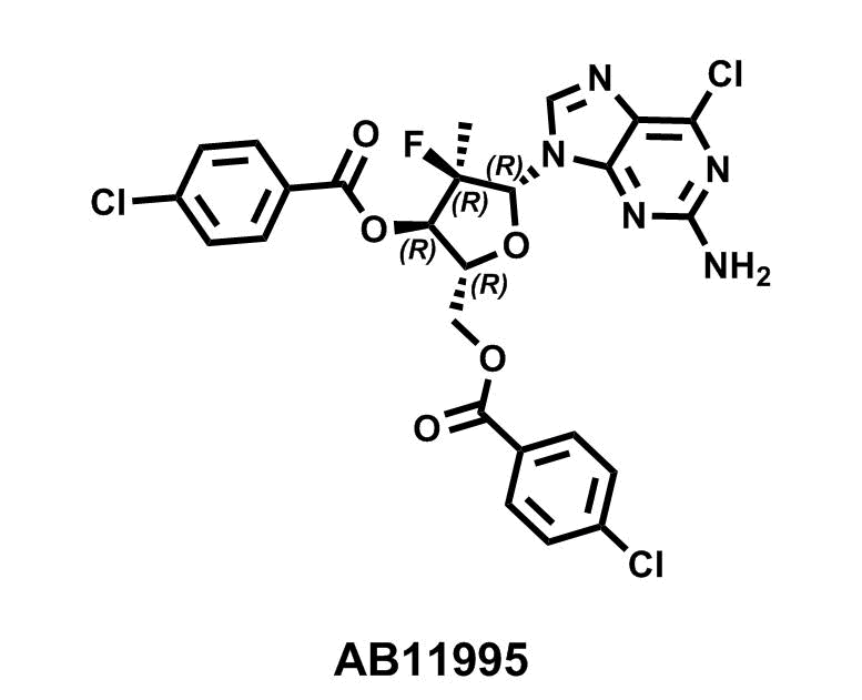 (2R,3R,4R,5R)-5-(2-Amino-6-chloro-9H-purin-9-yl)-2-(((4-chlorobenzoyl)oxy)methyl)-4-fluoro-4-methyltetrahydrofuran-3-yl 4-chlorobenzoate