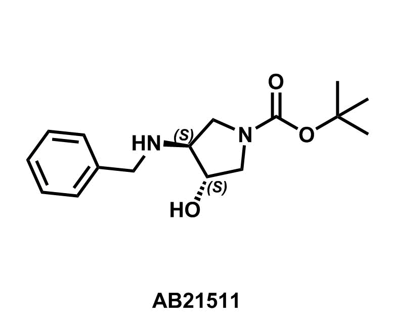 trans-3-Benzylamino-4-hydroxy-pyrrolidine-1-carboxylic acid tert-butyl ester - Achmem