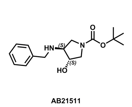 trans-3-Benzylamino-4-hydroxy-pyrrolidine-1-carboxylic acid tert-butyl ester - Achmem