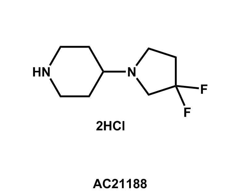 4-(3,3-Difluoropyrrolidin-1-yl)piperidine 2HCl