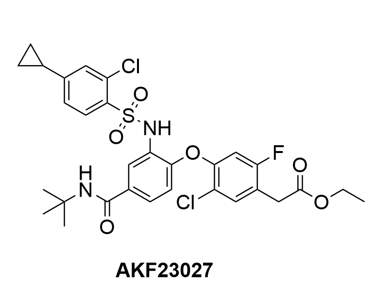 Ethyl 2-[4-[4-(tert-butylcarbamoyl)-2-[(2-chloro-4-cyclopropylphenyl)sulfonylamino]phenoxy]-5-chloro-2-fluorophenyl]acetate