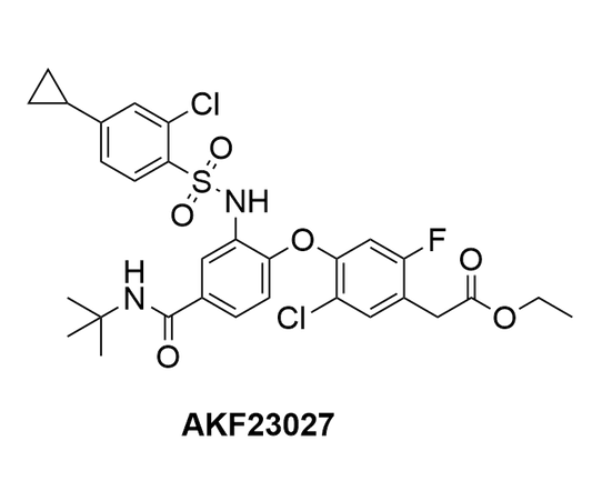 Ethyl 2-[4-[4-(tert-butylcarbamoyl)-2-[(2-chloro-4-cyclopropylphenyl)sulfonylamino]phenoxy]-5-chloro-2-fluorophenyl]acetate