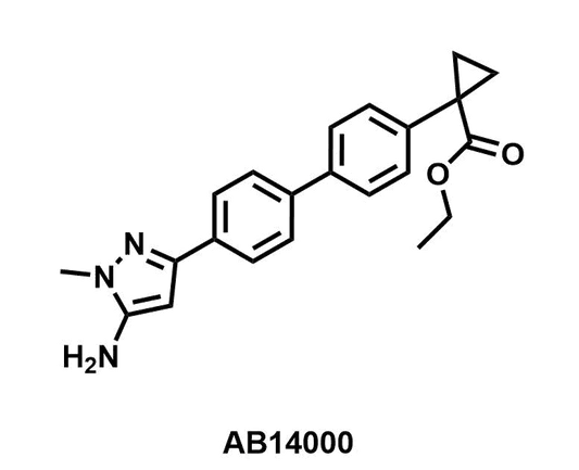 Ethyl 1-(4'-(5-amino-1-methyl-1H-pyrazol-3-yl)-[1,1'-biphenyl]-4-yl)cyclopropane-1-carboxylate