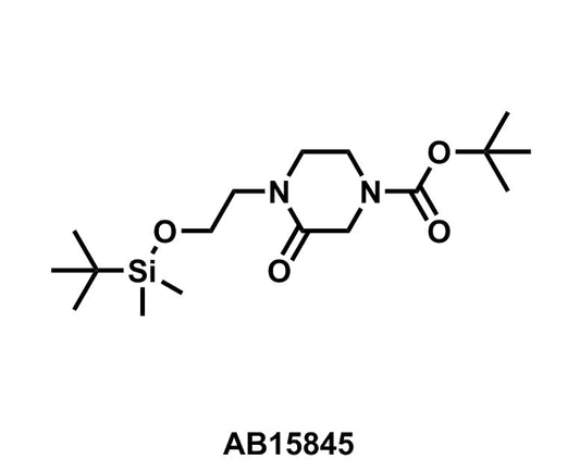 tert-Butyl 4-(2-((tert-butyldimethylsilyl)oxy)ethyl)-3-oxopiperazine-1-carboxylate - Achmem